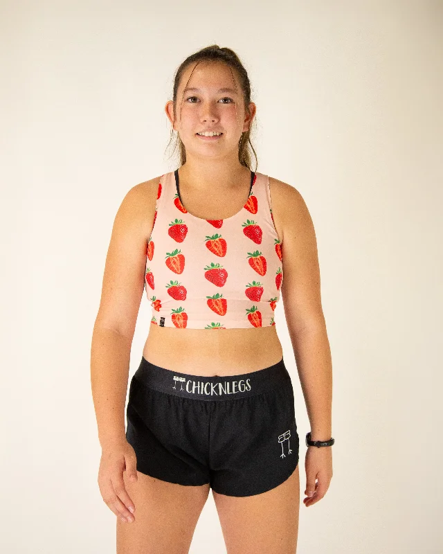 New Discounts Just Dropped!Women's Strawberry Szn PWR Crop Top