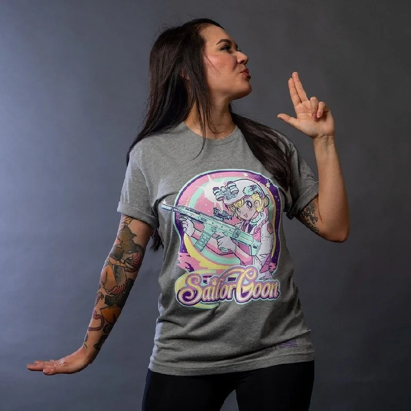 Don't Miss Out!Women's Sailor Goon Boyfriend Fit T-Shirt - Dark Heather Gray