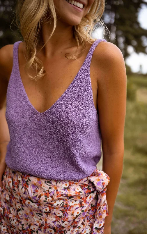 The Best Deals Won’t Wait!Top Neda - mauve effet laine