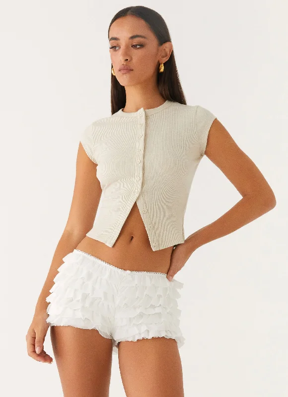 Shop Today, Save Tomorrow!Pixie Bloomer Shorts - White