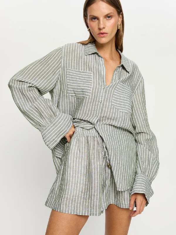 Exclusive Deals Just for You!Elara Short - Green Stripe