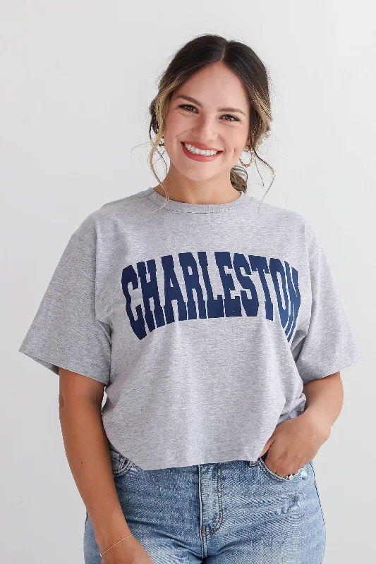 Amazing Prices You Can’t Resist!Heather Grey Charleston Cropped Tee