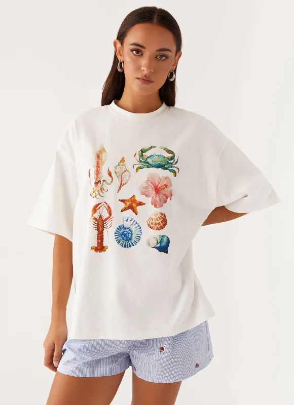 The Sale You’ve Been Waiting For!Born to Have Fun Oversized Tee - White