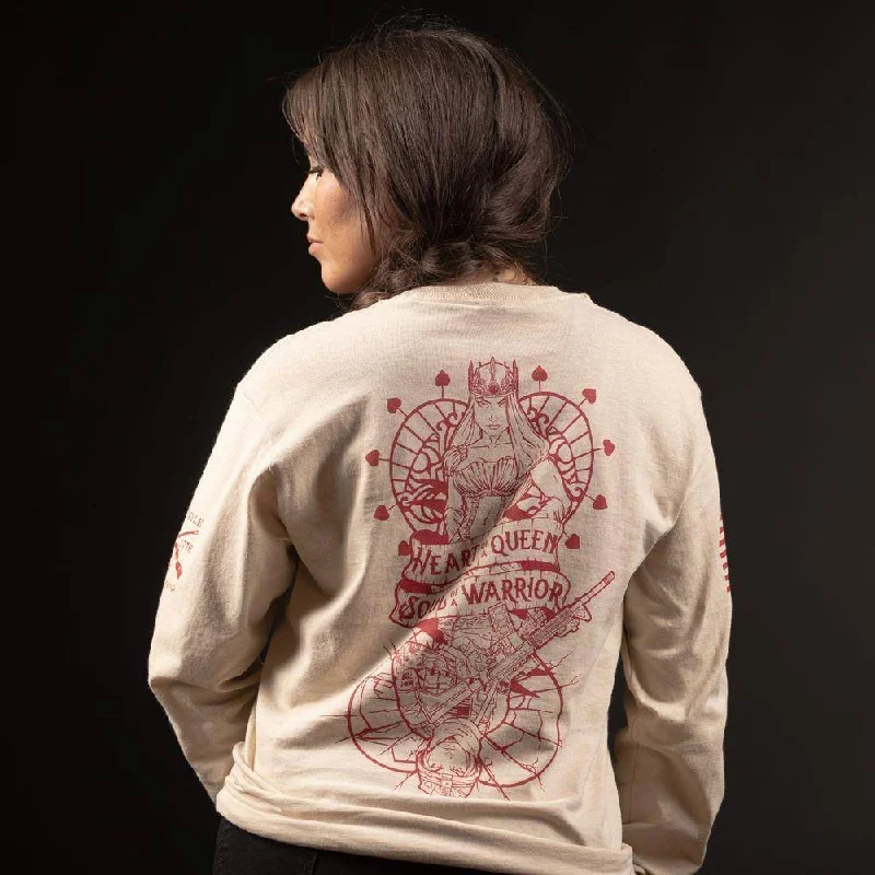 Hurry, Sale Ends Soon!Women's Heart and Soul of a Warrior Long Sleeve - Sand