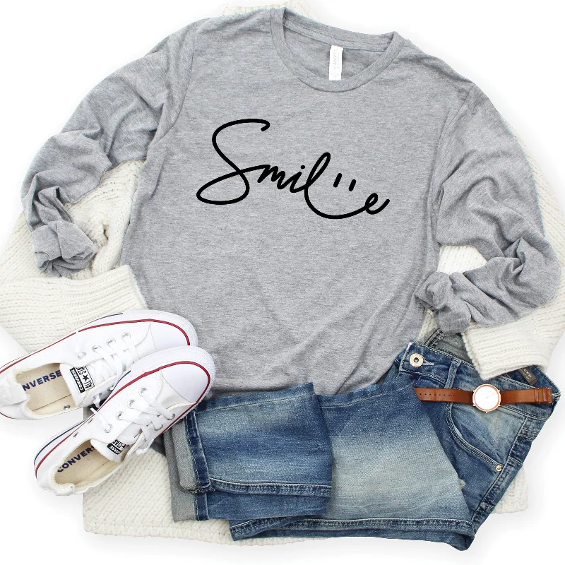 Shop More, Spend Less!Smile Sign Long Sleeve