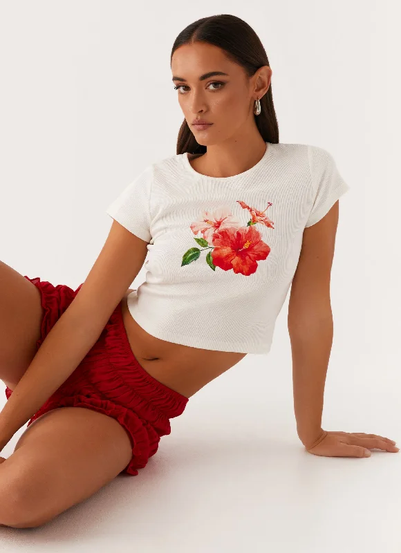 Snag the Best Prices Now!Classic Graphic Baby Tee - White
