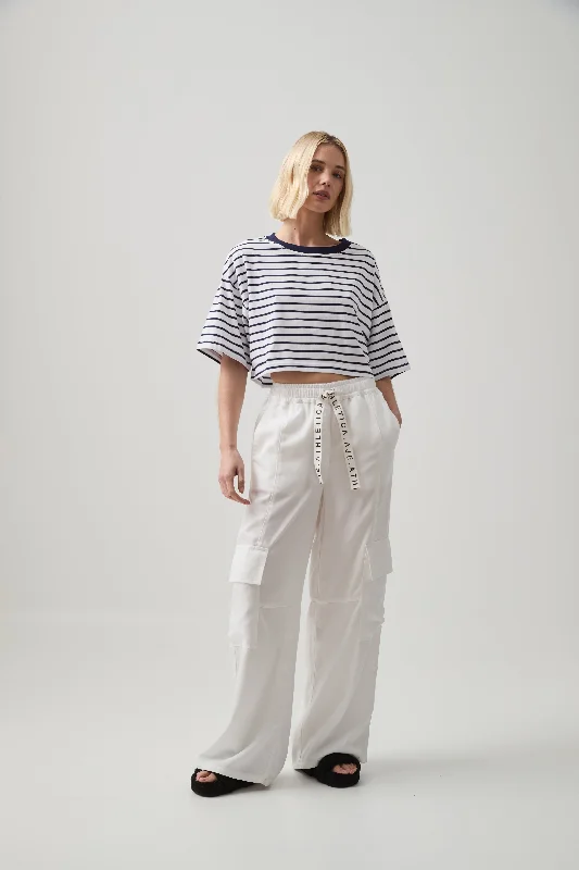 Biggest Sale of the Season!Cropped Stripe Logo Tee 105