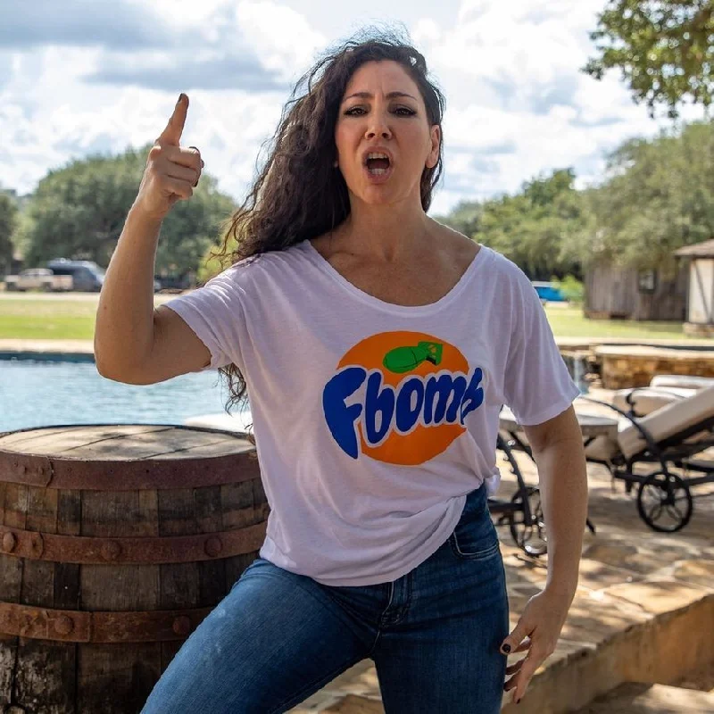 Exclusive Deals Just for You!Women's F-Bomb Slouchy T-Shirt - White