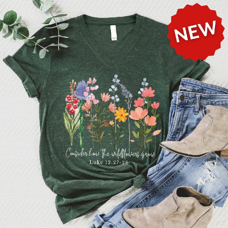 Mega Sale Happening Now!Wild Flowers Grow V-Neck