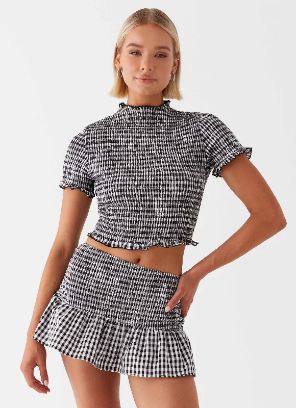 Your Favorite Items on Sale Now!Sweetest Pie T-Shirt - Black Gingham