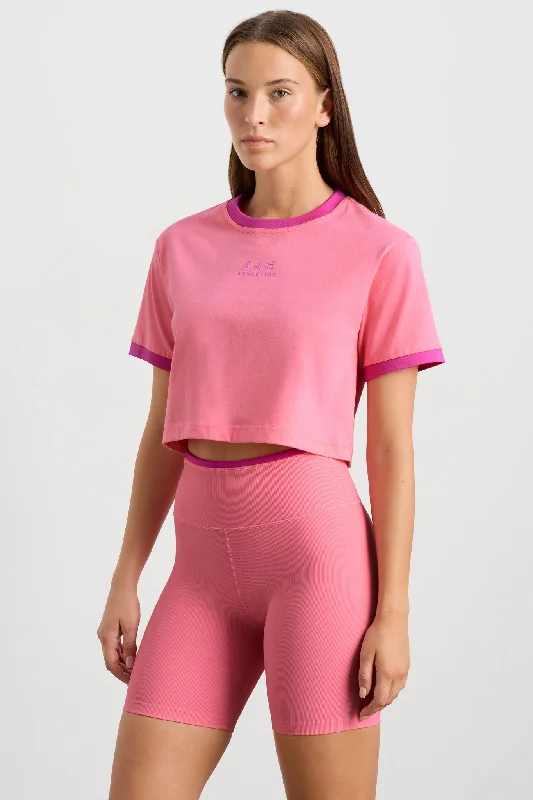 Massive Price Cuts!Contrast Bind Logo Tee 110