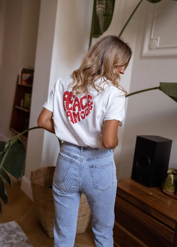 Today Only – Don’t Miss It!T-shirt Peace - blanc