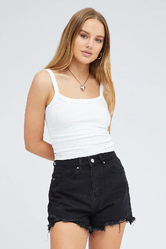 Stock Up and Save!Black Ripped Denim Shorts