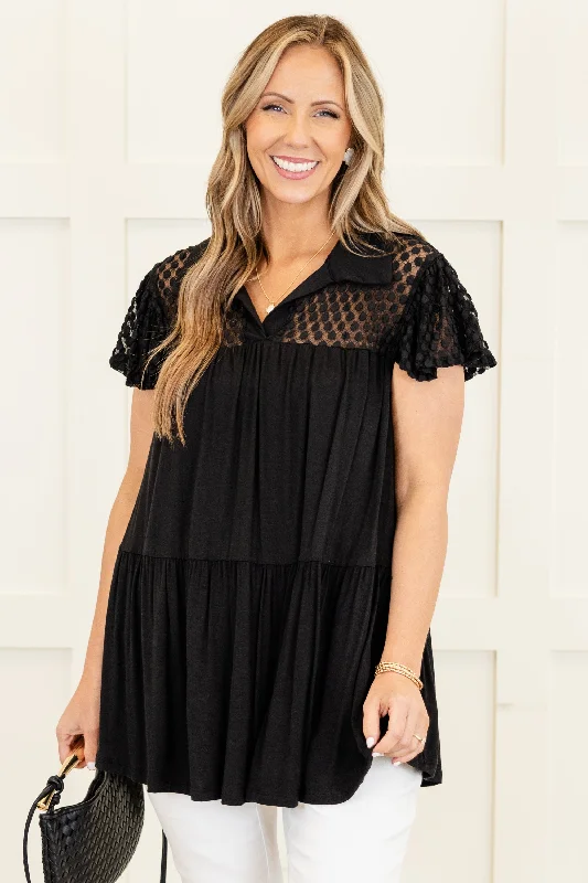 Special Offer – Act Fast!Contagious Smile Top, Black
