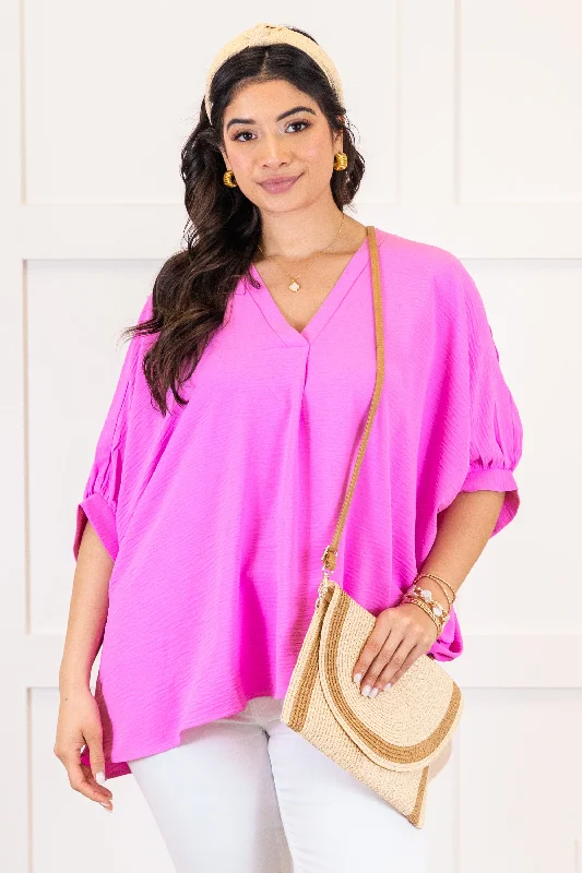 Get Ready to Save!Meet Me After Midnight Top, Bright Mauve