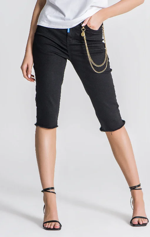 Don't Miss Out!Black Copacabana Denim Shorts