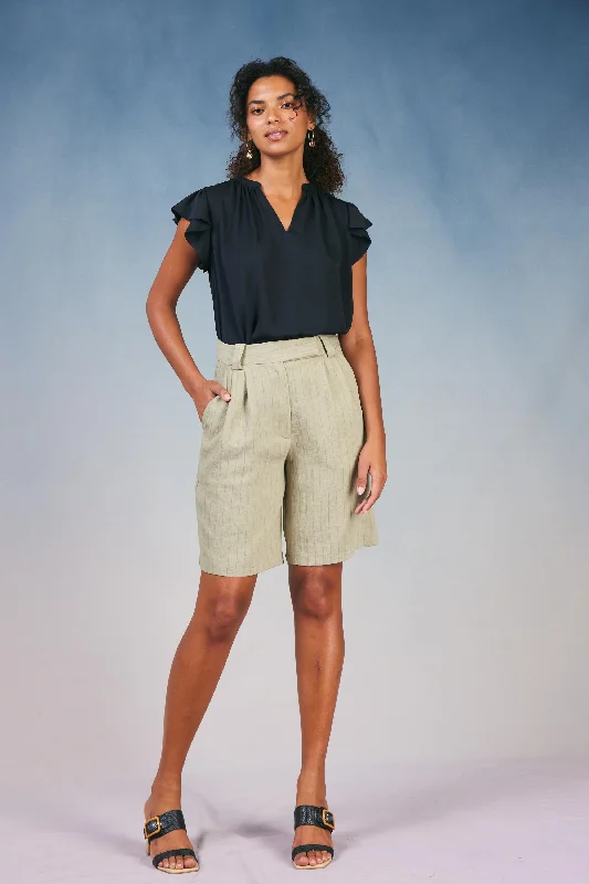 Find the Best Deals Here!Striped Knee Length Shorts