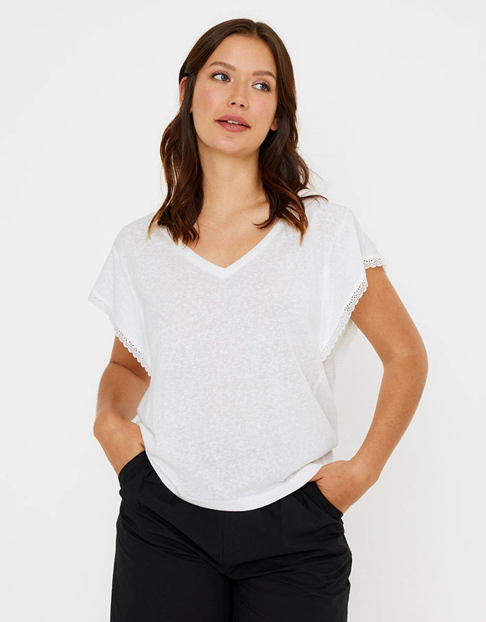 Upgrade for Less!Camiseta Manga Corta - Judi