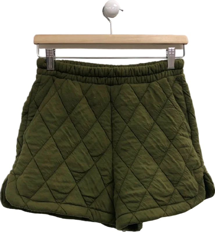 Exclusive Savings This Week!MNG Olive Green Quilted Shorts UK S