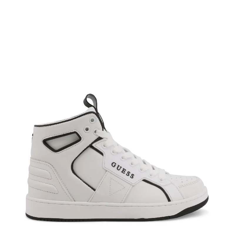 Guess Metal Eyelet Round Toe Sneakers with Synthetic Leather Upper