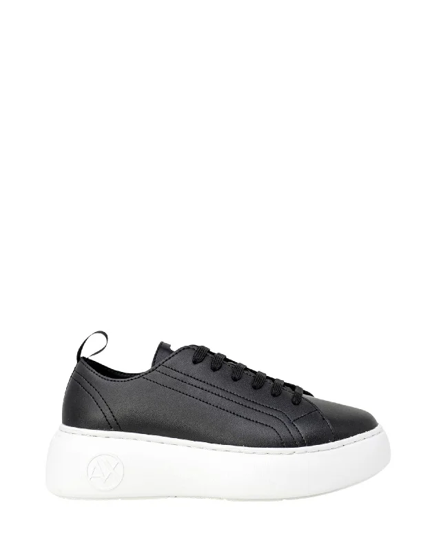 Armani Exchange Leather Slip-On Sneakers with Sporty Details