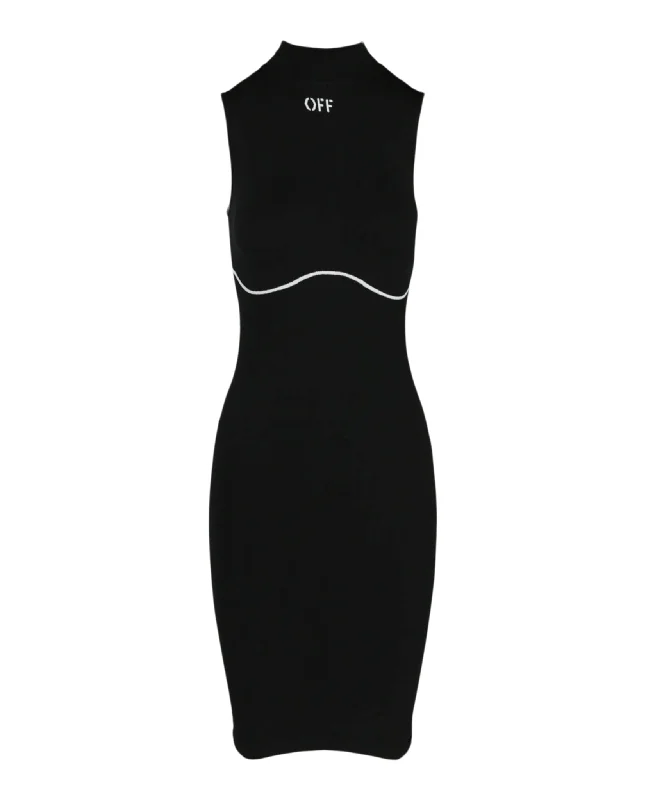 Time to Save Big!Athl Off Stamp Seamless Dress