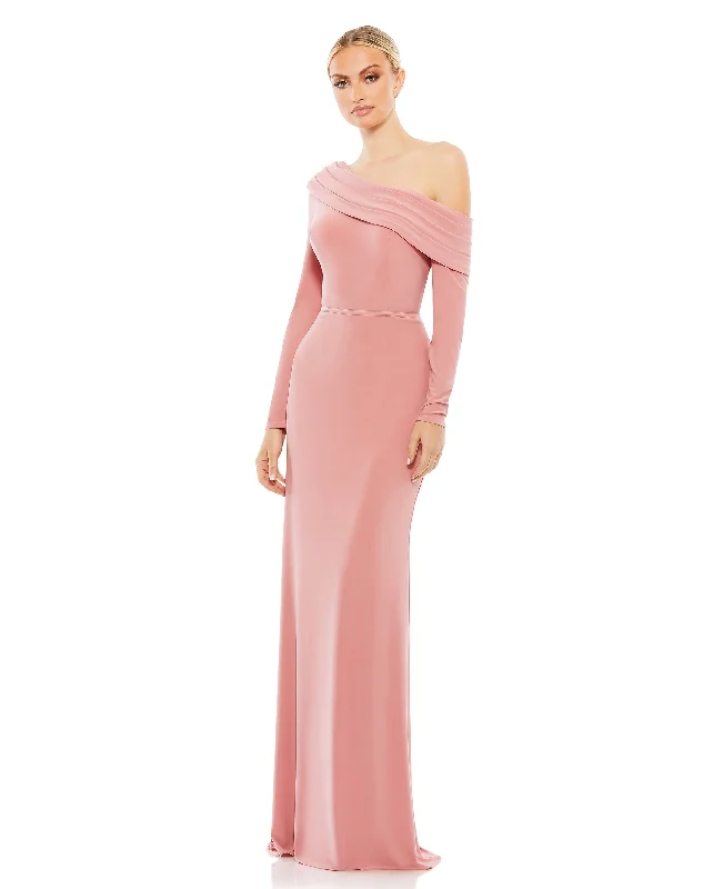 Incredible Savings Inside!Drop Shoulder Long Sleeve Column Gown