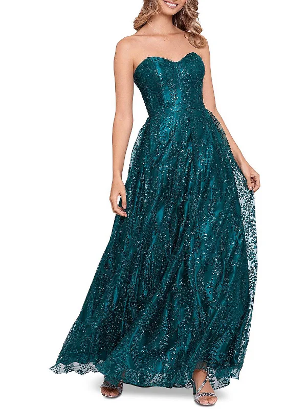 Your Wallet Will Thank You!Juniors Womens Glitter Corset Evening Dress