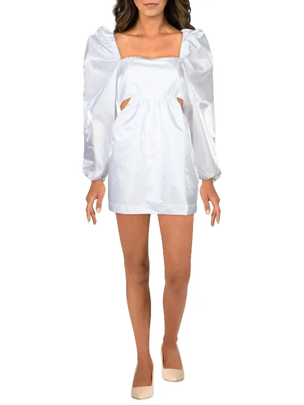 Flash Sale – Act Fast!Juniors Womens Rhinestone Mini Cocktail and Party Dress