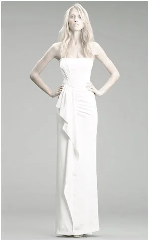 New Discounts Just Dropped!Nicole Miller Strapless Silk Stretch CDC Gown