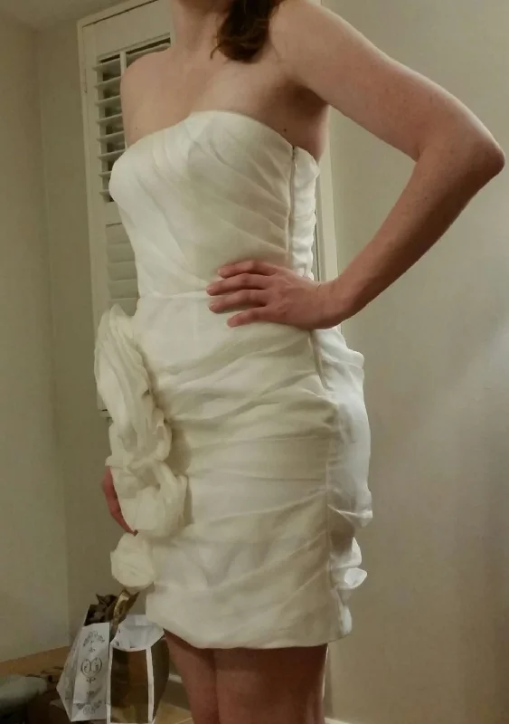 Stock Up and Save!Other A.B.S. Short Ivory Strapless Ruched Dress