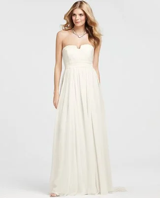 Flash Sale – Act Fast!Other ANN TAYLOR VINTAGE SILK STRAPLESS WEDDING DRESS
