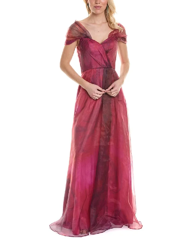 Only a Few Left – Order Now!Rene by Rene Ruiz Collection Off-The-Shoulder Organza Gown