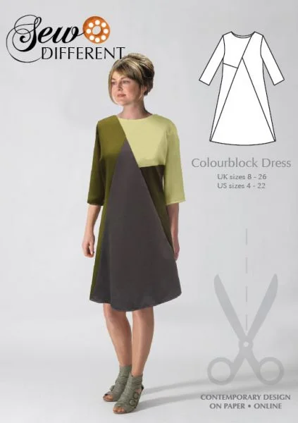 Hurry! While Supplies Last!Sew Different Colourblock Dress