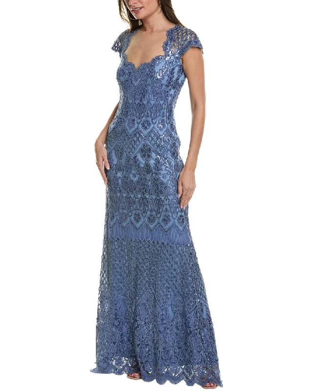 The Best Offers Are Here!Tadashi Shoji Embroidered Lace Gown