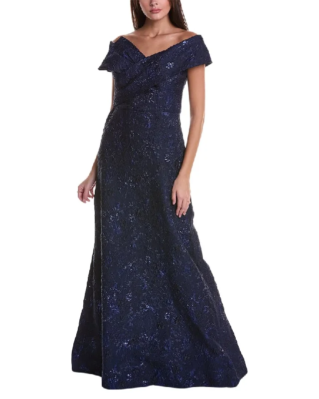 The Best Sale of the Year!Teri Jon by Rickie Freeman Jacquard Gown