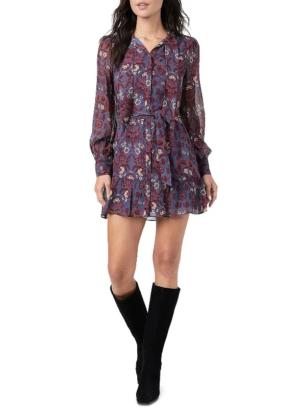 Your Favorite Items on Sale Now!Vittoria Womens Belted Mini Shirtdress