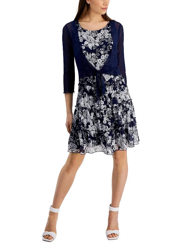 The Best Deals Won’t Wait!Womens 2 PC Tiered Two Piece Dress