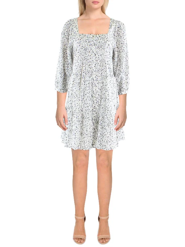 Get More, Spend Less – Shop Now!Womens Floral Print Above Knee Shift Dress