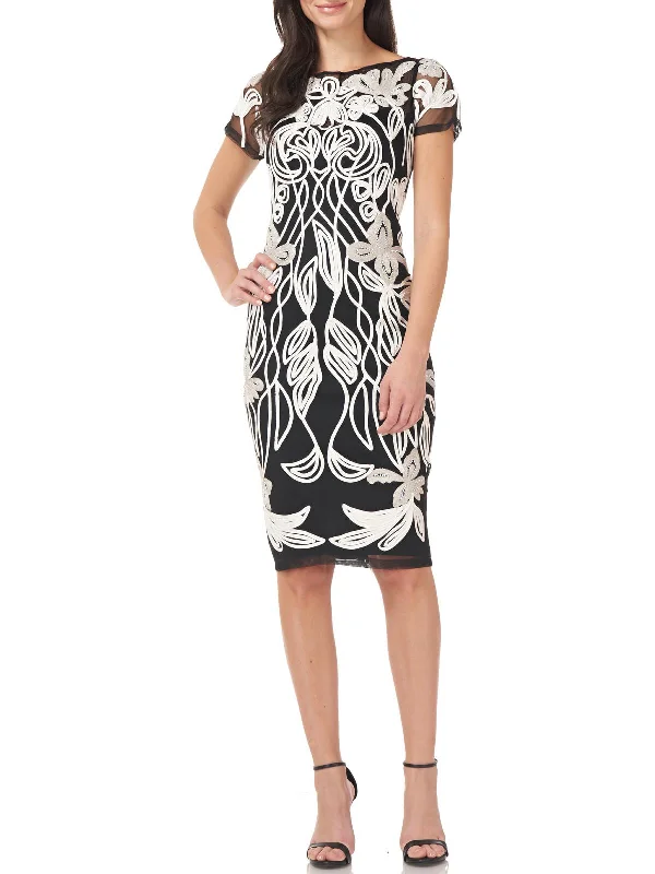 Hot Deals You Can’t Resist!Womens Metallic Beaded Cocktail and Party Dress