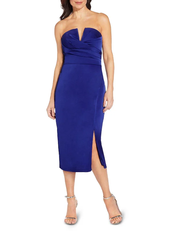 Unlock Huge Savings Now!Womens Satin Mini Cocktail and Party Dress