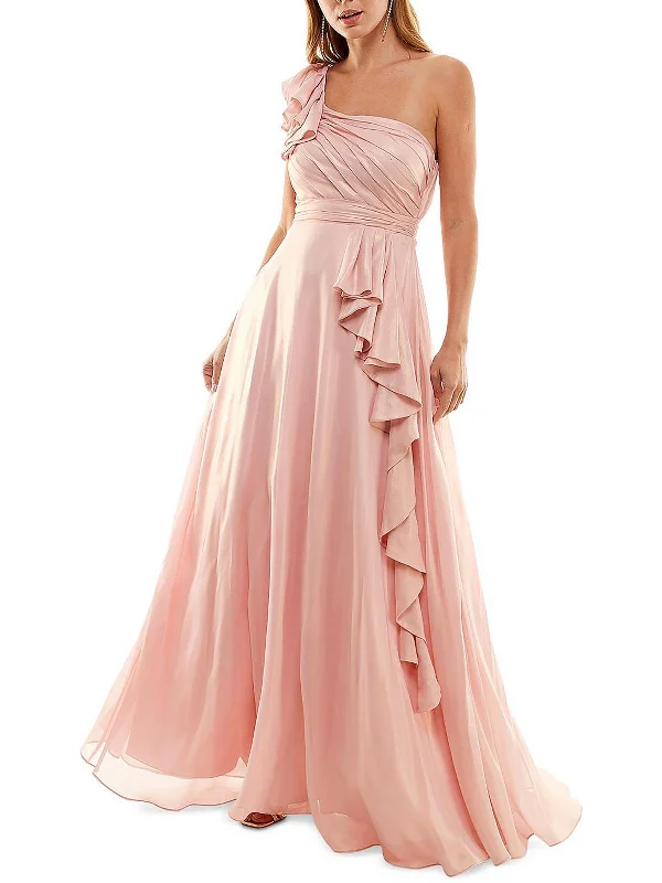 Get More for Less!Womens Shimmer One Shoulder Evening Dress