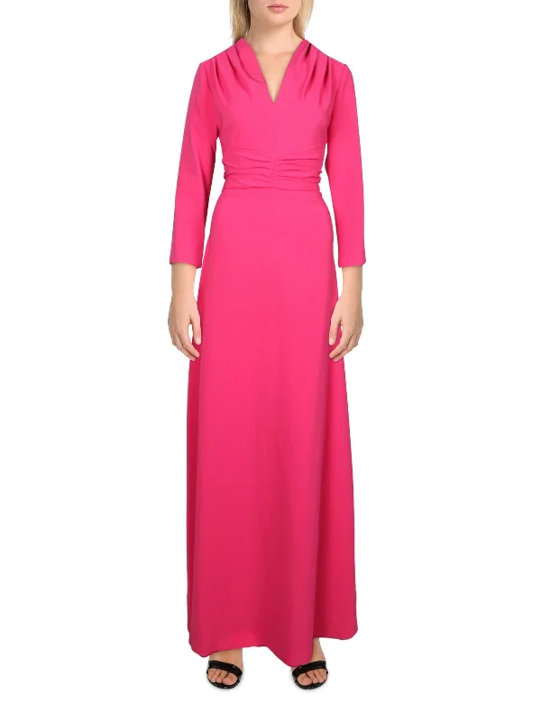 Limited Edition, Limited Price!Womens V Neck Maxi Evening Dress