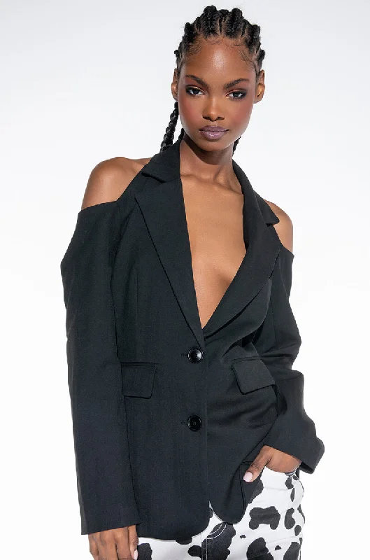 Seasonal Sale – Shop Now!90S PINSTRIPE HALTER BLAZER