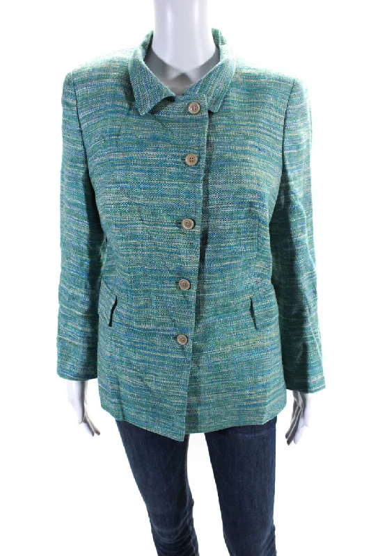 Unlock Huge Savings Now!Akris Women's Collared Long Sleeves Five Button Blazer Multicolor Unlock Huge Savings Now!Akris Women's Collared Long Sleeves Five Button Blazer Multicolor