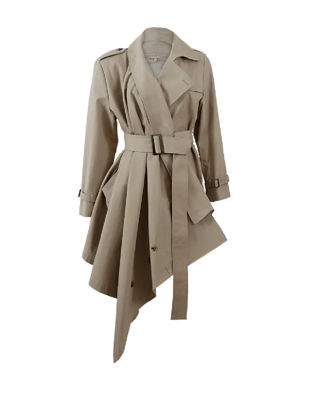 Exclusive Savings This Week!Asymmetrical Wrap Trench