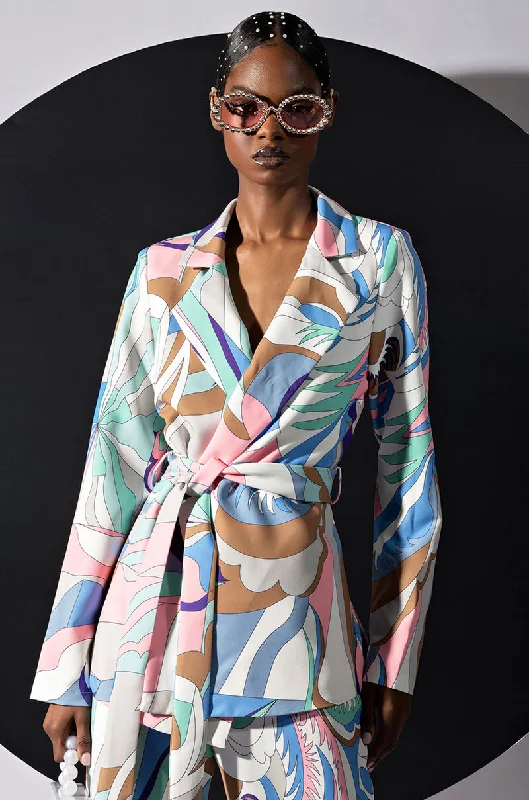 Lowest Prices Guaranteed!BREE PRINTED BLAZER