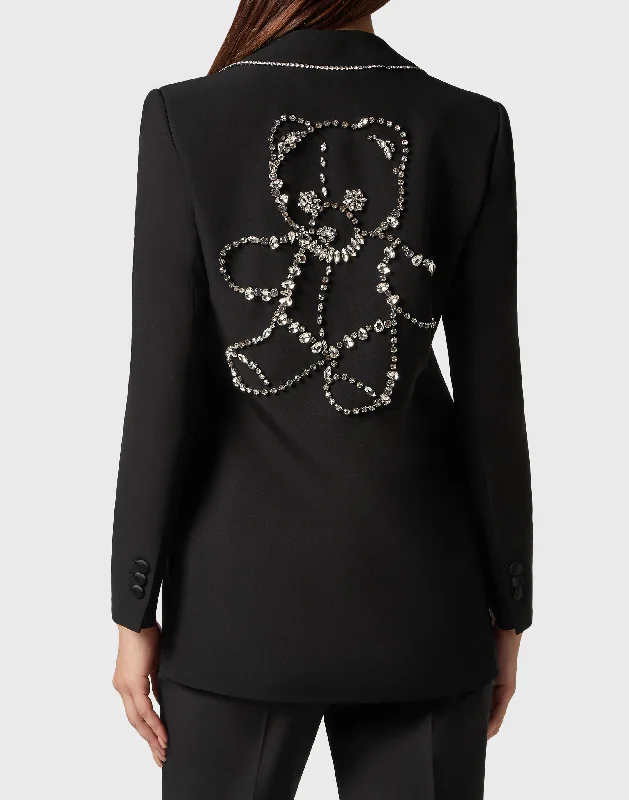 Save Up to 50% Off!Cady/Satin Boxy Blazer Teddy Bear