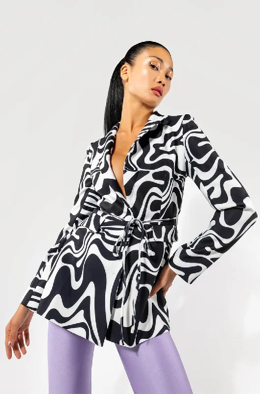 Exclusive Deals Just for You!CITY GIRL SWIRLY OPEN BACK BLAZER