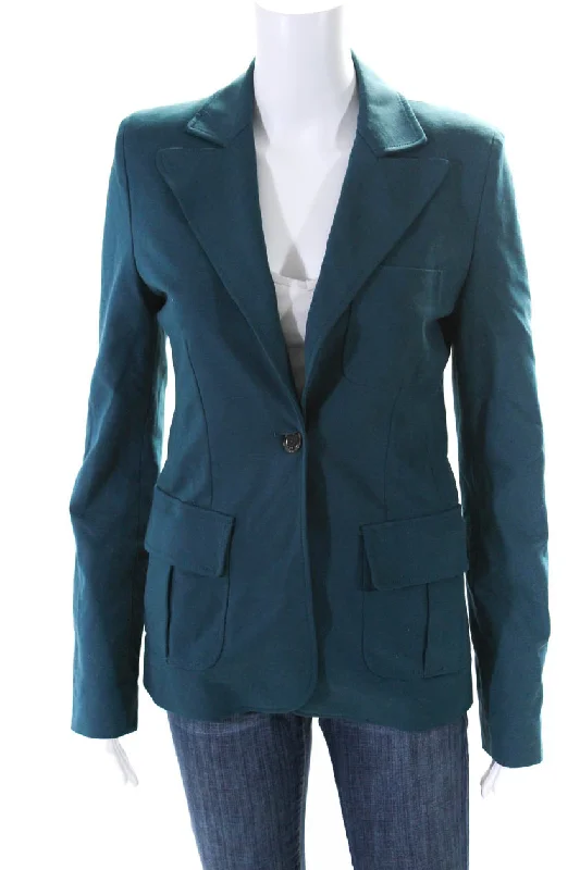 Flash Deals – Act Quickly!Derek Lam 10 Crosby Women's Long Sleeves One Button Unlined Blazer Green Flash Deals – Act Quickly!Derek Lam 10 Crosby Women's Long Sleeves One Button Unlined Blazer Green